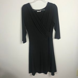 Stitch Fix 41 Hawthorn Black Faux Wrap Dress